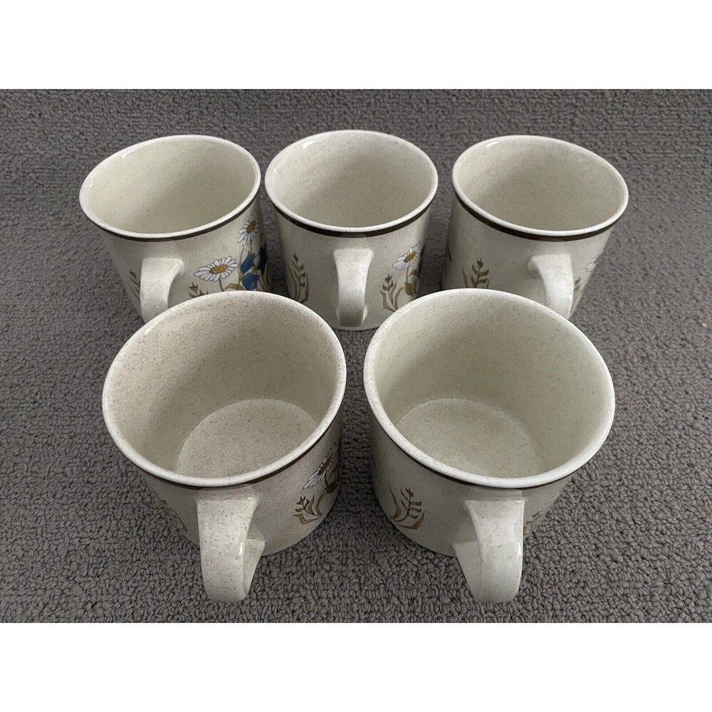 1970's Vtg Royal Doulton Hill Top Coffee Tea Mug Cup Lambetware England Set of 5 - Picture 4 of 7